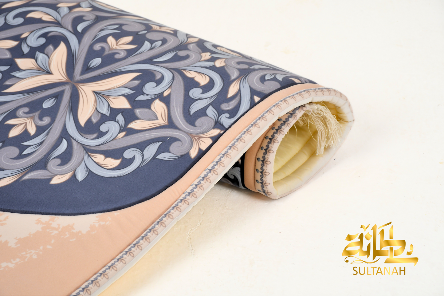 comfort prayer mat iman in navy blue