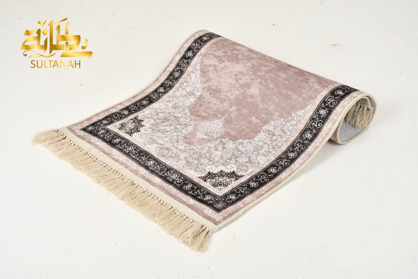 Luxury Velvet Prayer Mat "Doaa (دعاء)" In Coffee - سجاده صلاه قطيفه فاخره