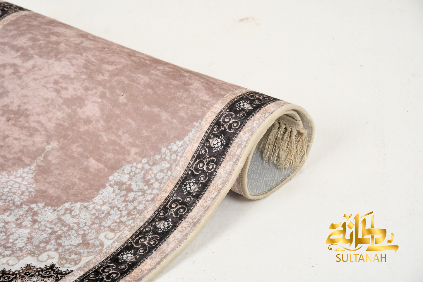 Luxury Velvet Prayer Mat "Doaa (دعاء)" In Coffee - سجاده صلاه قطيفه فاخره