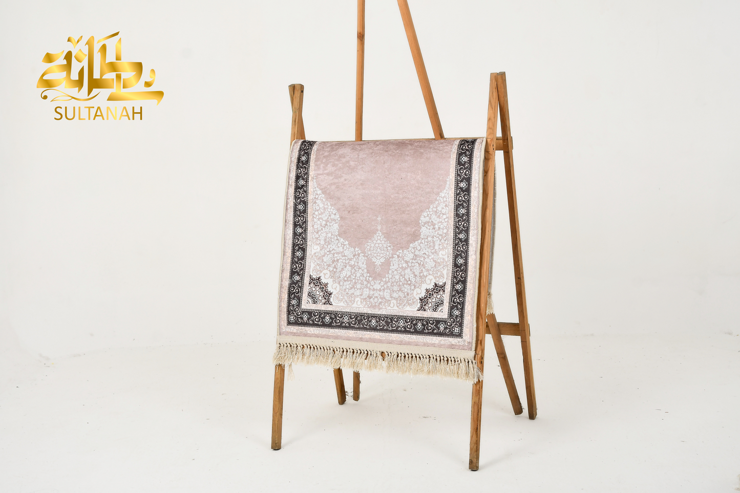 Luxury Velvet Prayer Mat "Doaa (دعاء)" In Coffee - سجاده صلاه قطيفه فاخره