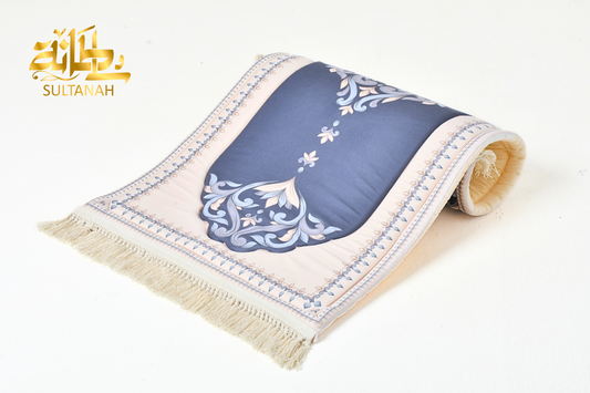 comfort prayer mat " hedayah" in navy blue